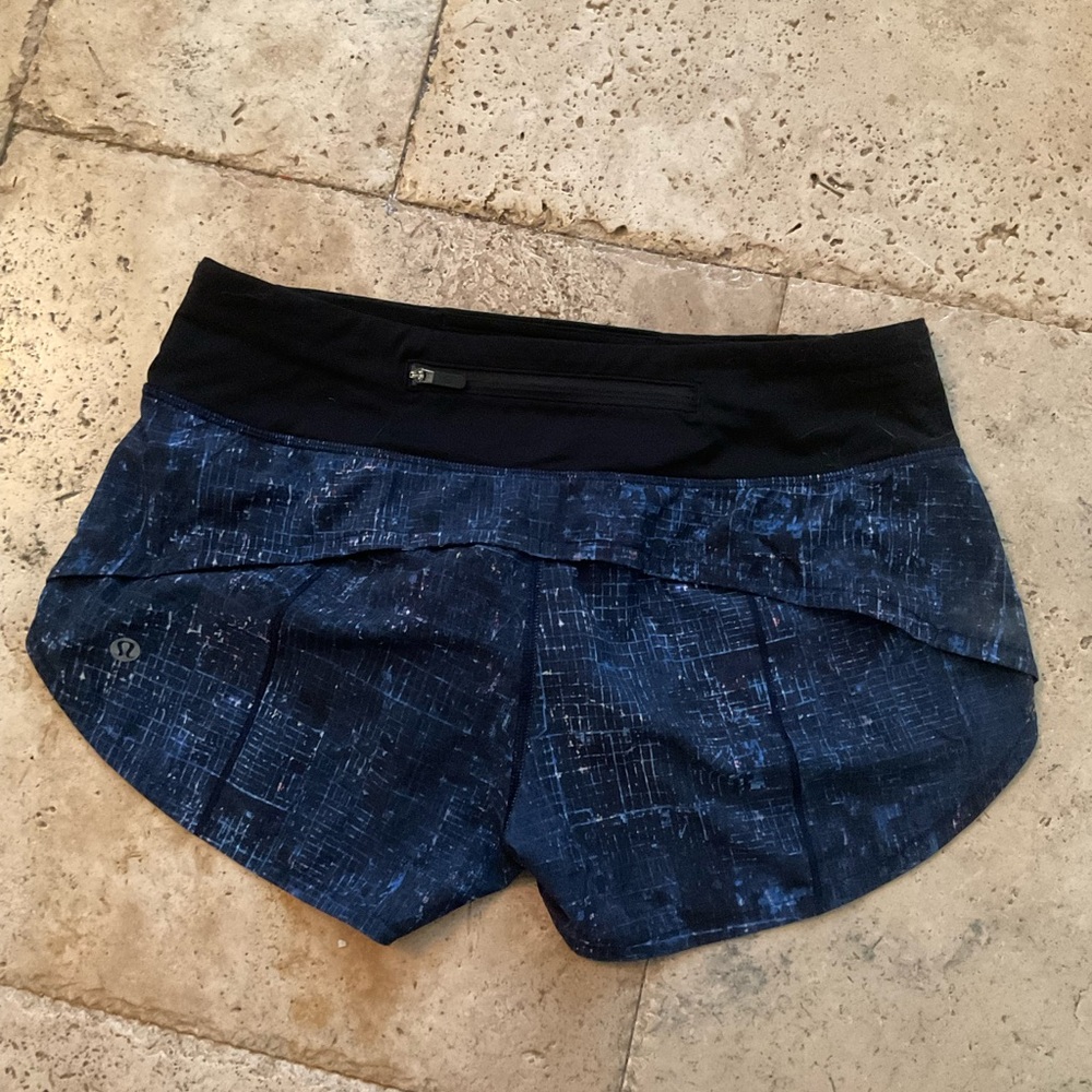 Lululemon Speed Shorts City Lights size 4